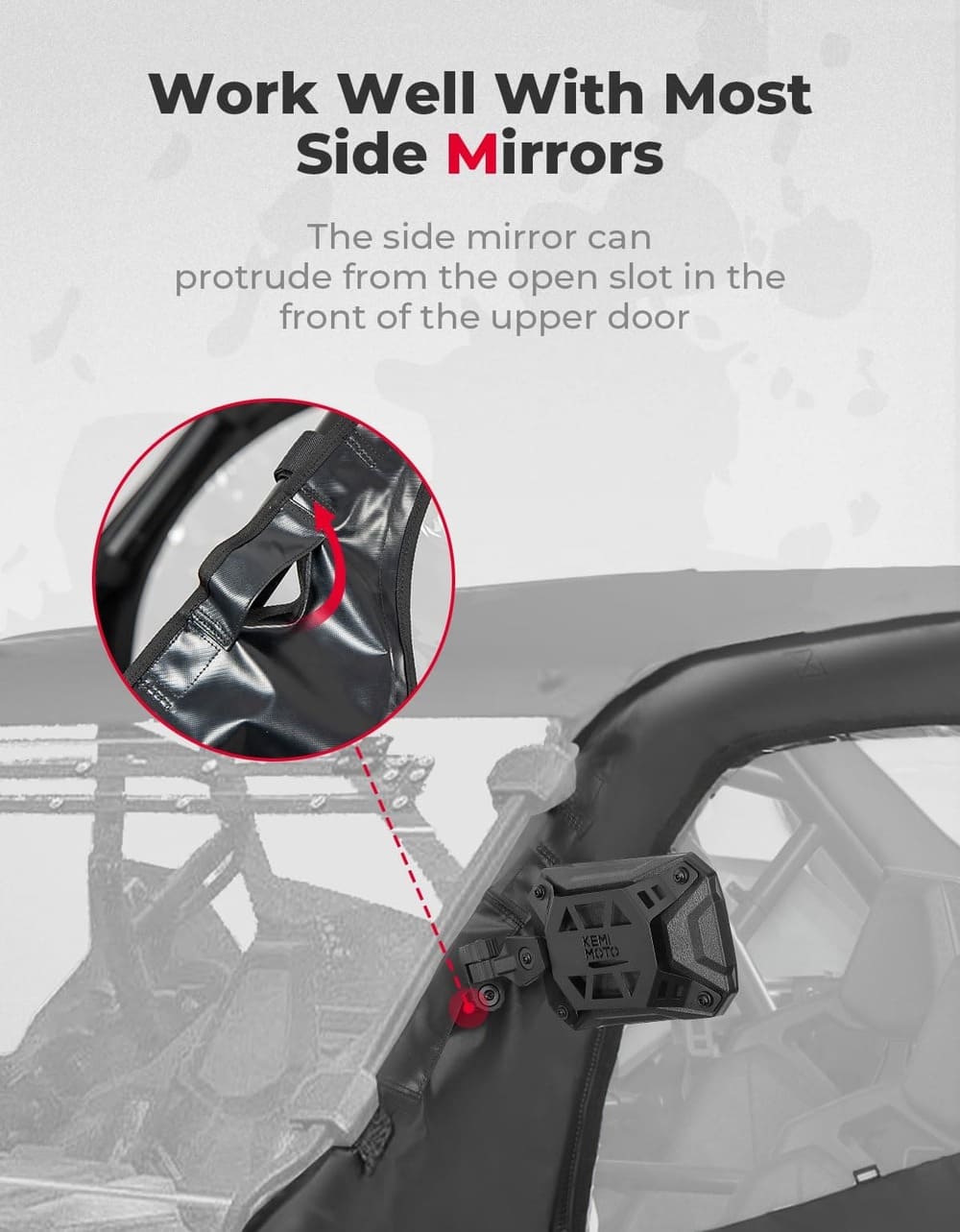 Kemimoto Polaris RZR Pro XP 4 Soft Upper Door Cab Enclosure Set