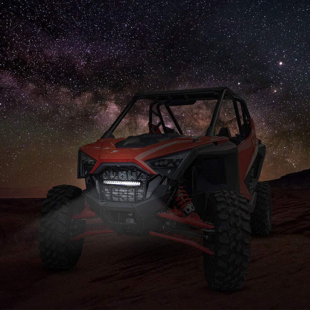 Kemimoto Polaris RZR Pro XP Front Mesh Grill w/ LED Light Bar