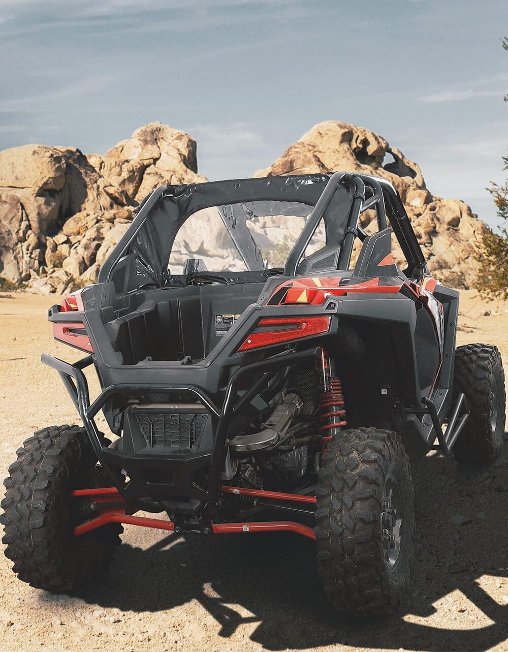 Kemimoto Polaris RZR Pro XP UTV Soft Rear Windshield