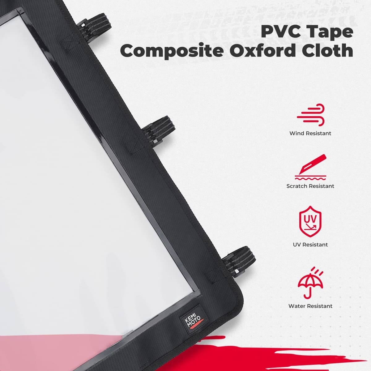 Kemimoto Polaris RZR PRO XP UTV Front Half Windshield PVC