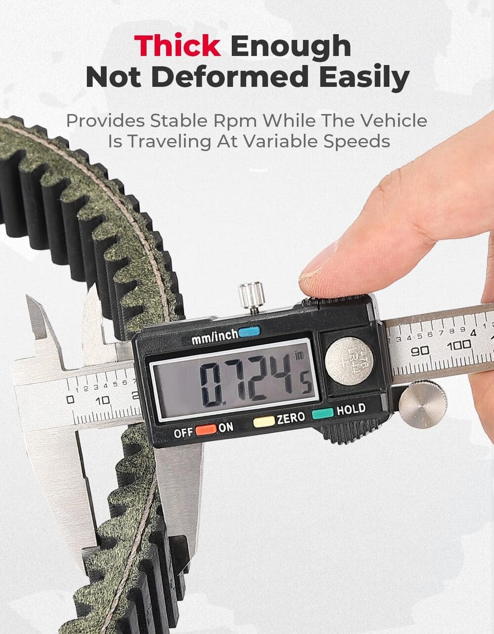 Kemimoto Polaris RZR Pro XP UTV Heavy Duty Carbon Drive Belt