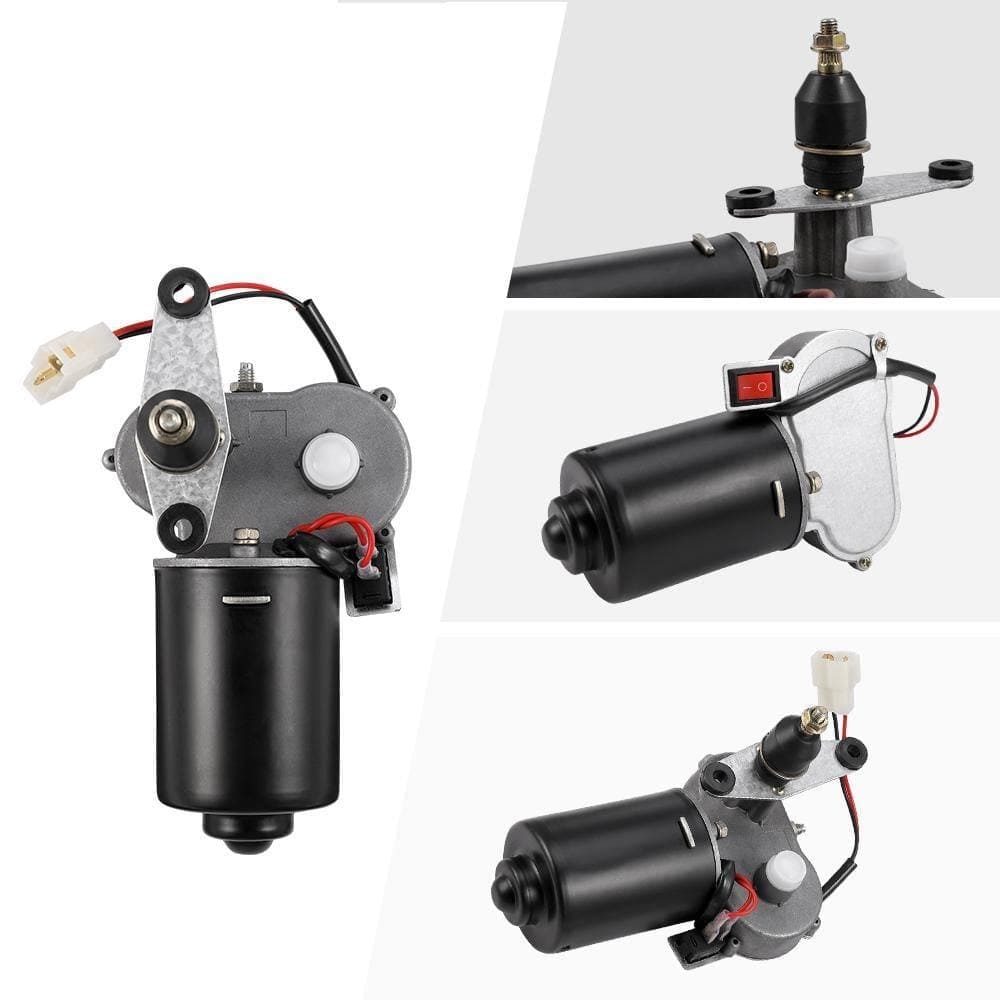 Kemimoto Polaris RZR/Ranger 12V Electric Windshield Wiper Washer Kit