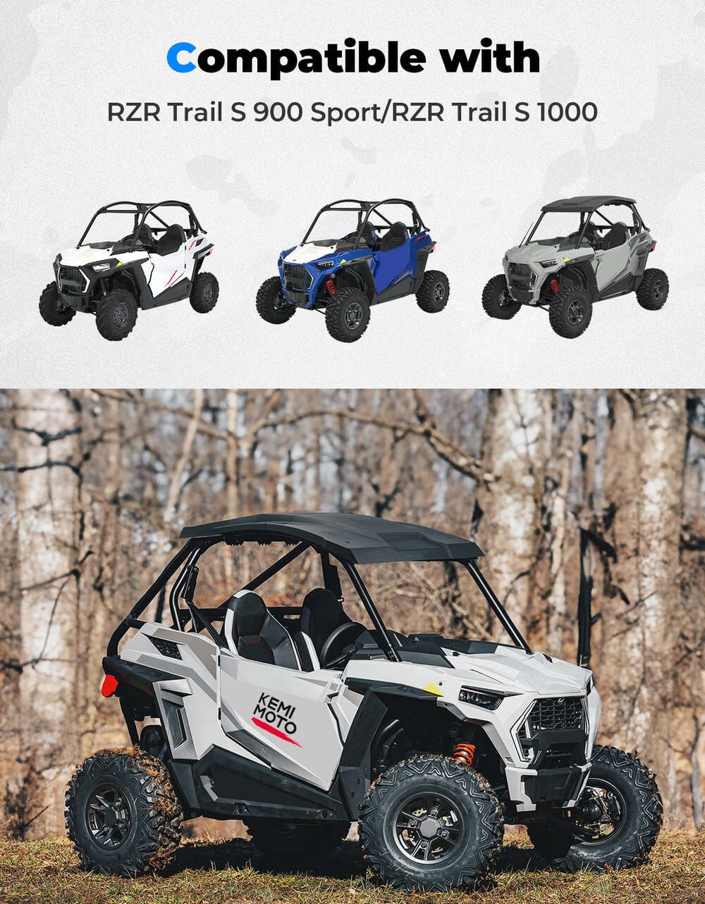 Kemimoto Polaris RZR Trail S 900 Combination Roof Top