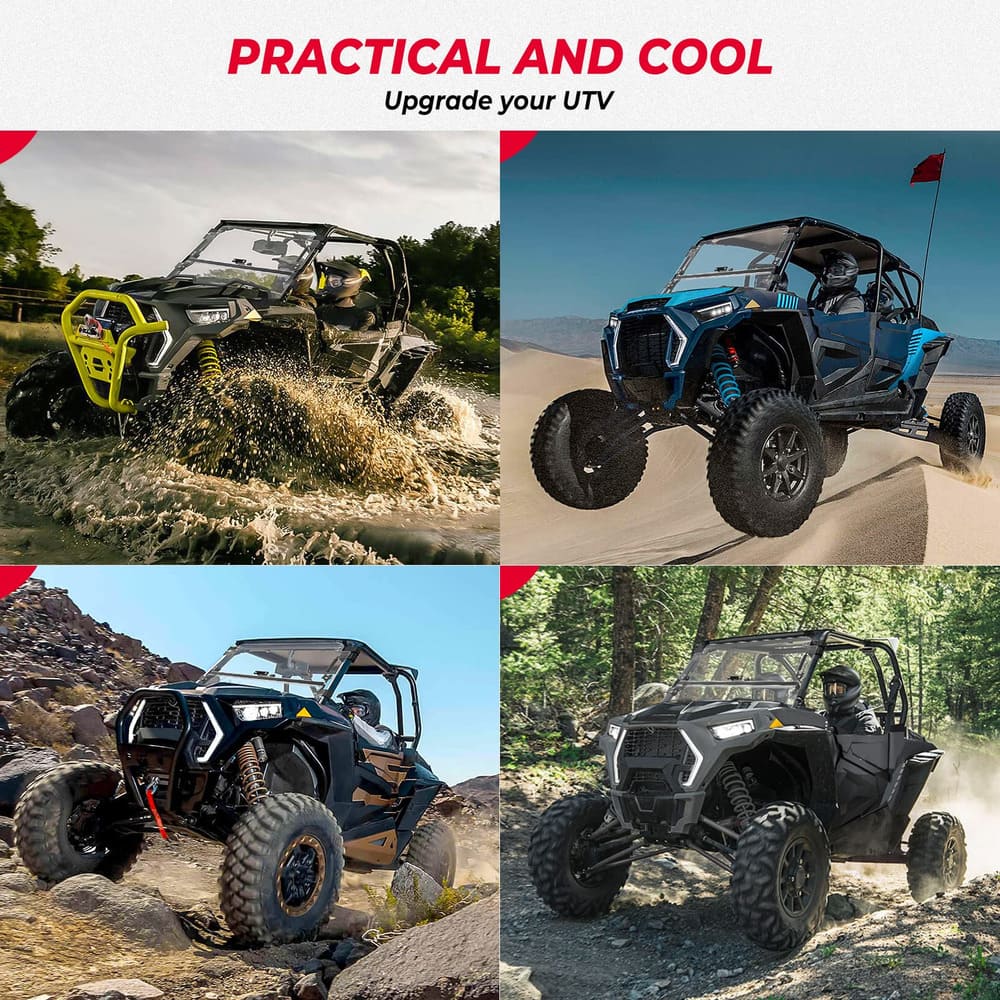 Kemimoto Polaris RZR XP 1000 3-IN-1 Folding Windshield