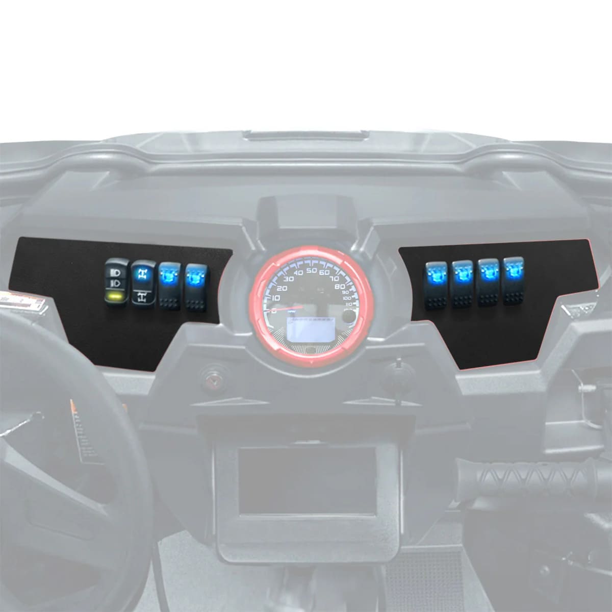 Kemimoto Polaris RZR XP 1000 8 Switch Aluminum Dash Panel - 2 Set