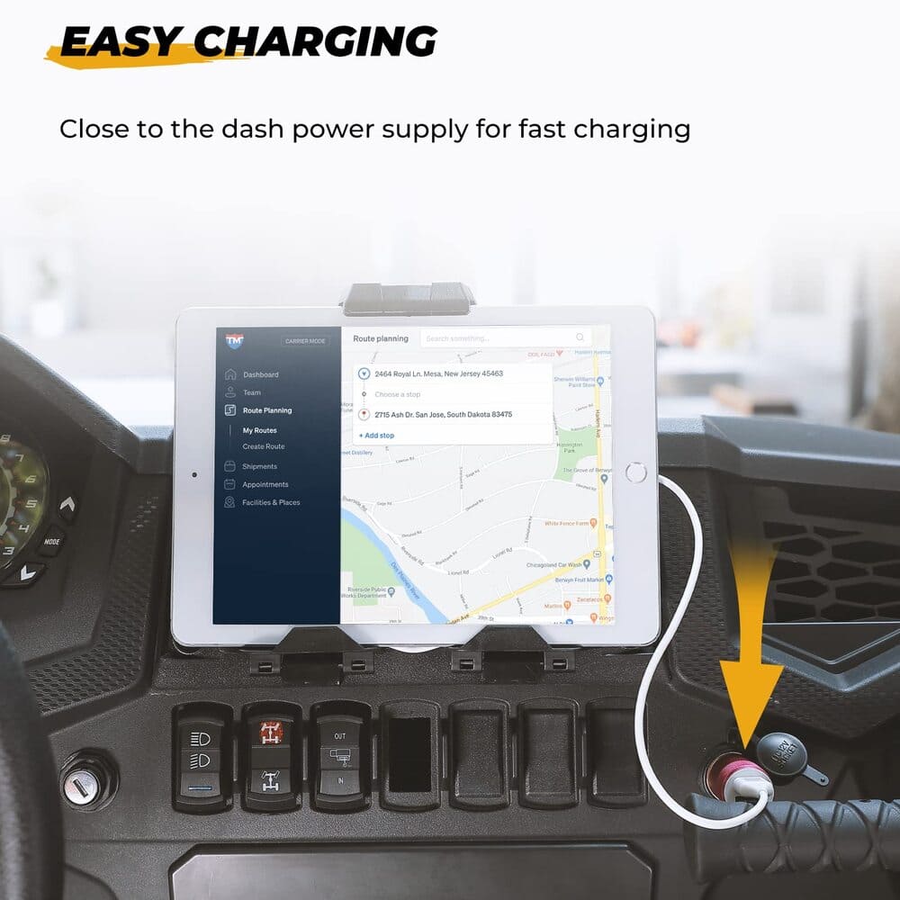 Kemimoto Polaris RZR XP 1000 Electric Device GPS Mount Storage Box