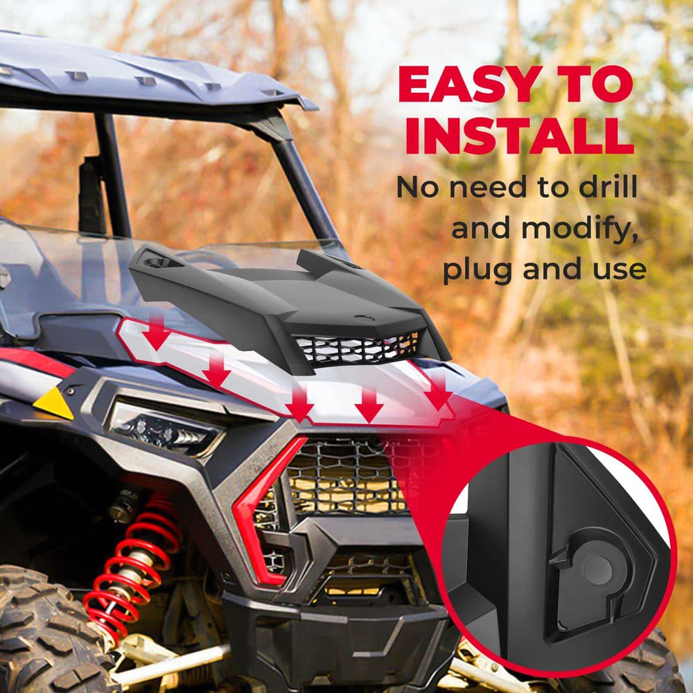 Kemimoto Polaris RZR XP 1000 Hood Scoop Replacement Air Intake Cover Kit