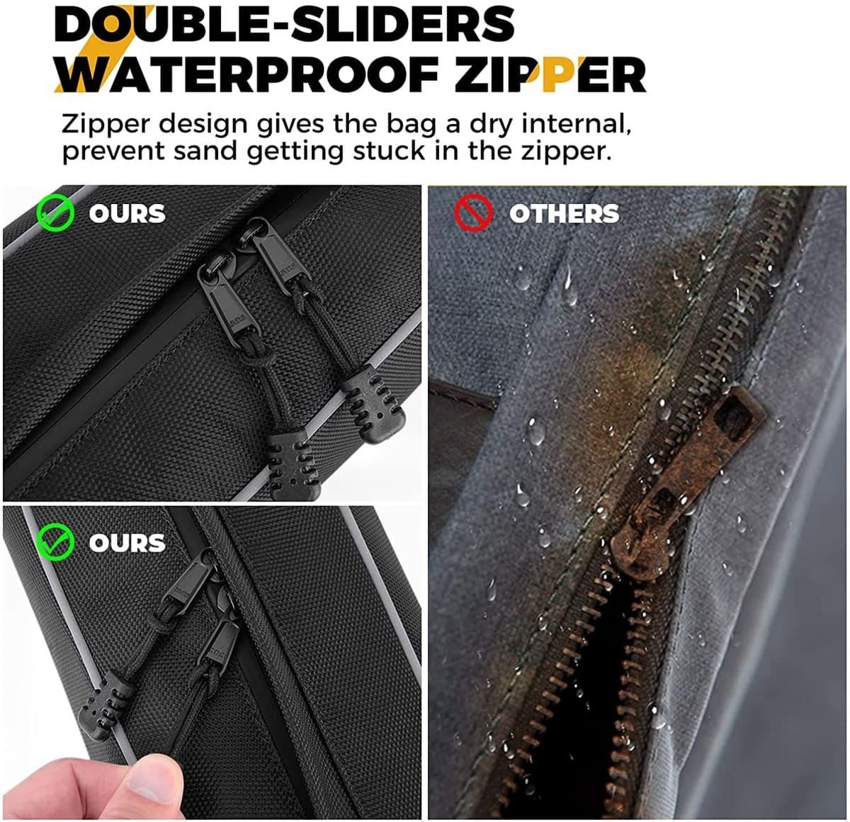 Kemimoto Polaris RZR XP 1000 Rear Corner Bag - 2 PCs