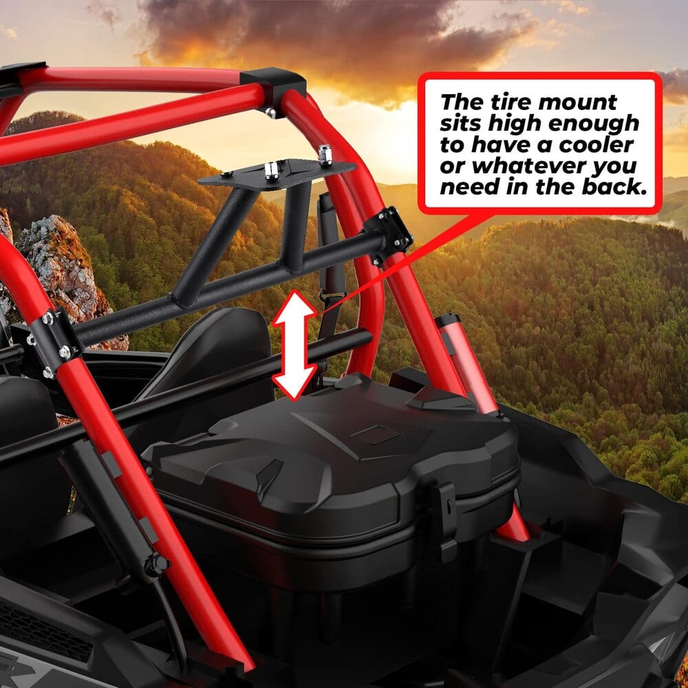 Kemimoto Polaris RZR XP 1000 Spare Tire Carrier Mount