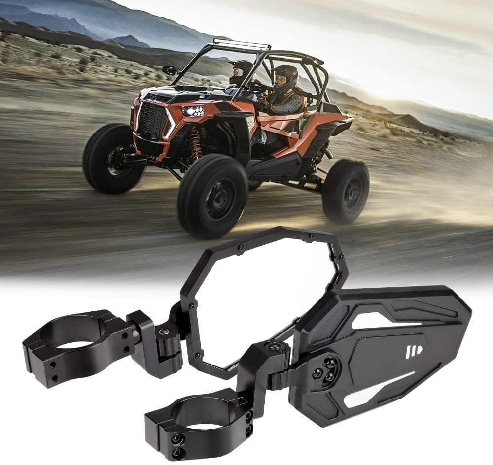 Kemimoto Polaris RZR XP 1000 UTV 1.65"-2" Rear View Mirror & 1.75"-2" Adjustable Side Mirror