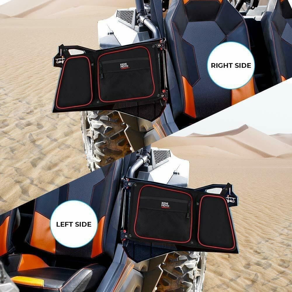 Kemimoto Polaris RZR XP 4 1000 Knee Pad Rear Side Door Bags