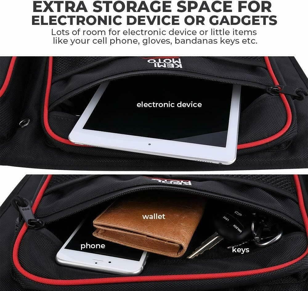 Kemimoto Polaris RZR XP 4 1000 Knee Pad Rear Side Door Bags