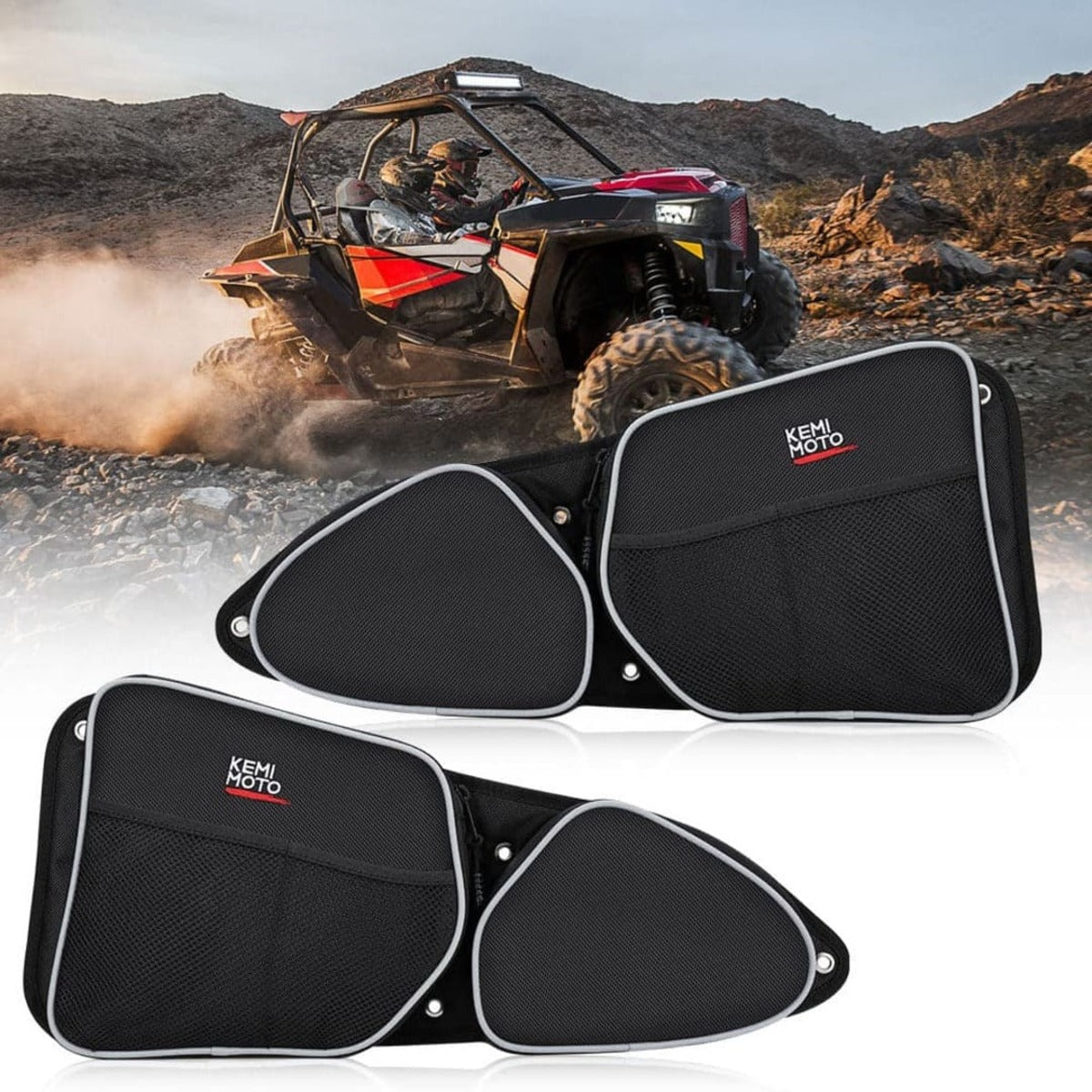 Kemimoto Polaris RZR XP 4 1000 Side Door Bags