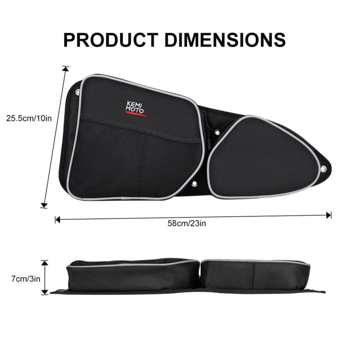 Kemimoto Polaris RZR XP 4 1000 Side Door Bags