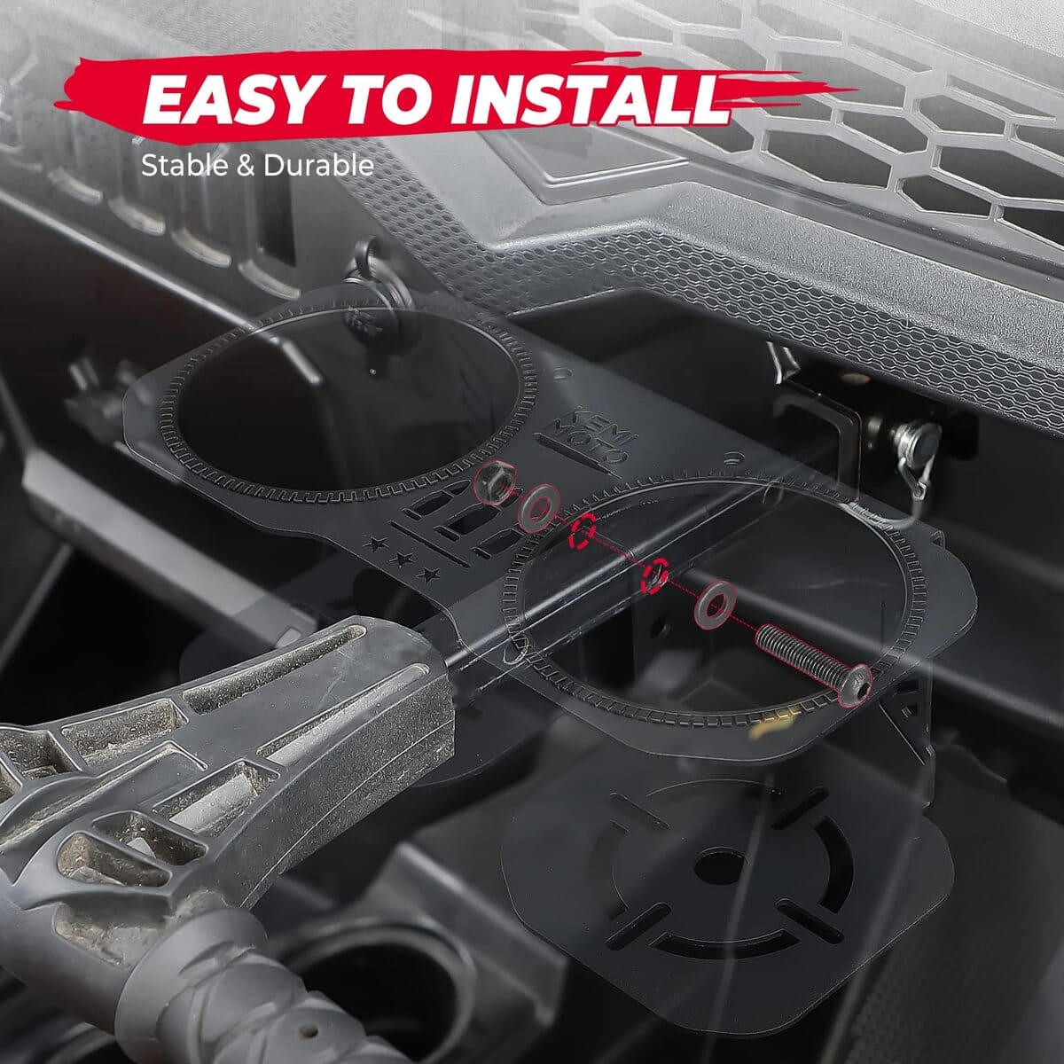 Kemimoto Polaris RZR XP Upgrade Stable Garb Bar Cup Holder