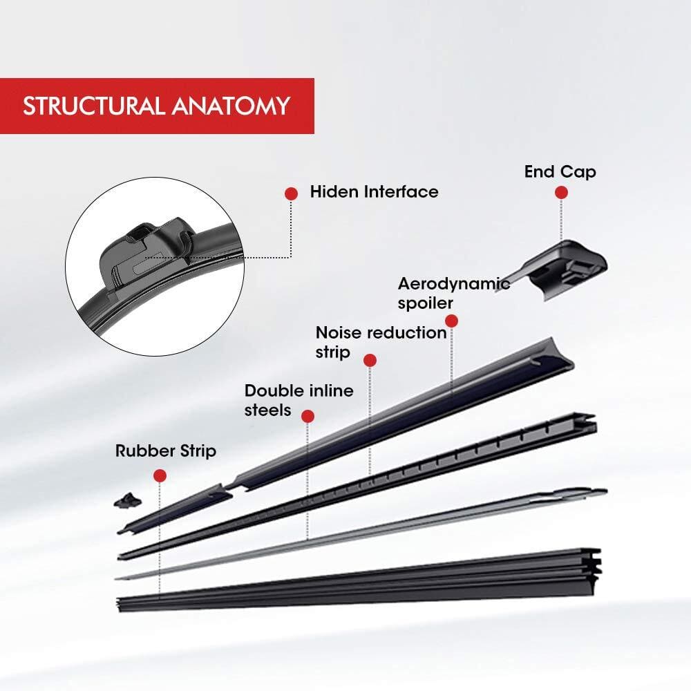 Kemimoto Polaris UTV Hand Operated Manual Windshield Wiper Kit