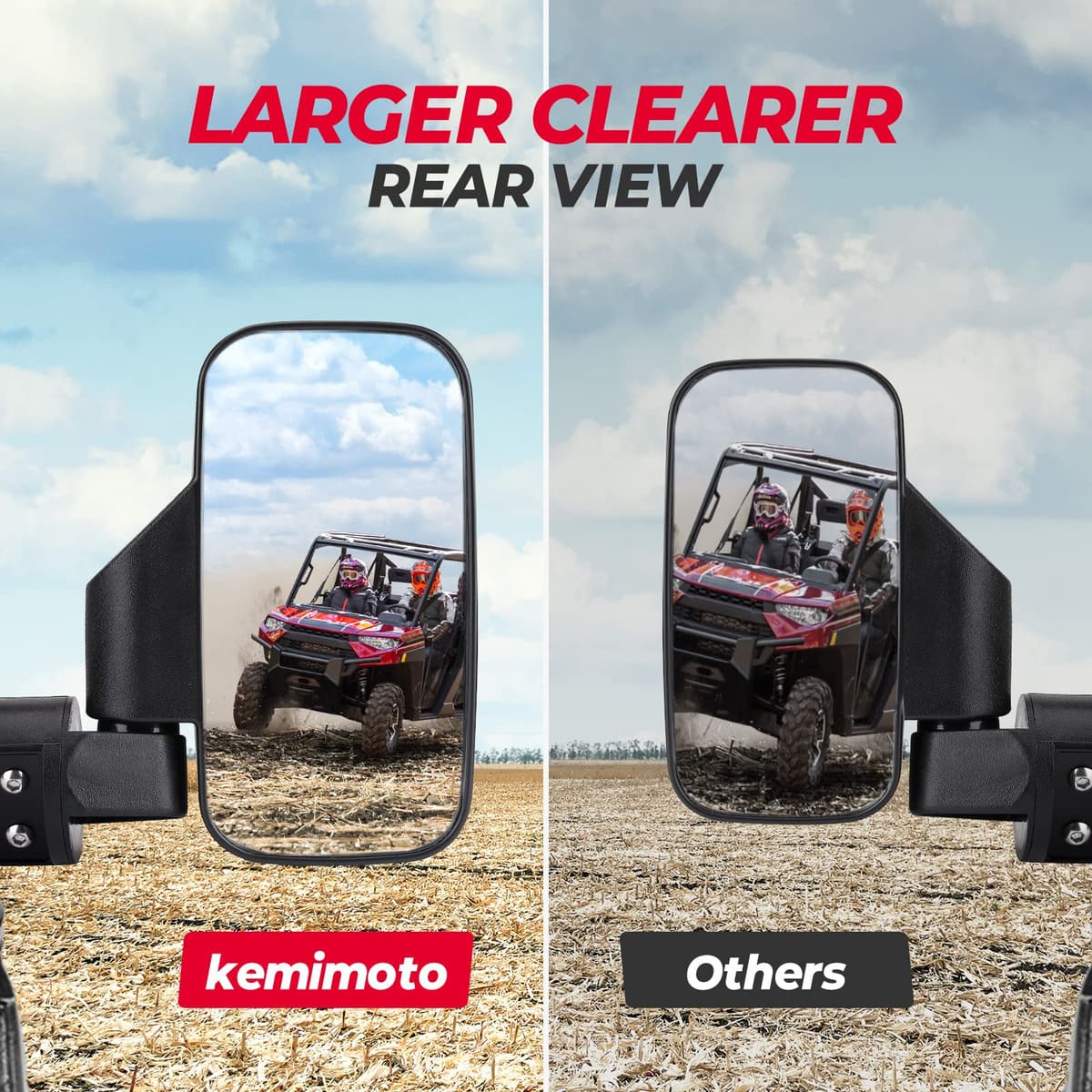 Kemimoto Polaris UTV Side Mirror