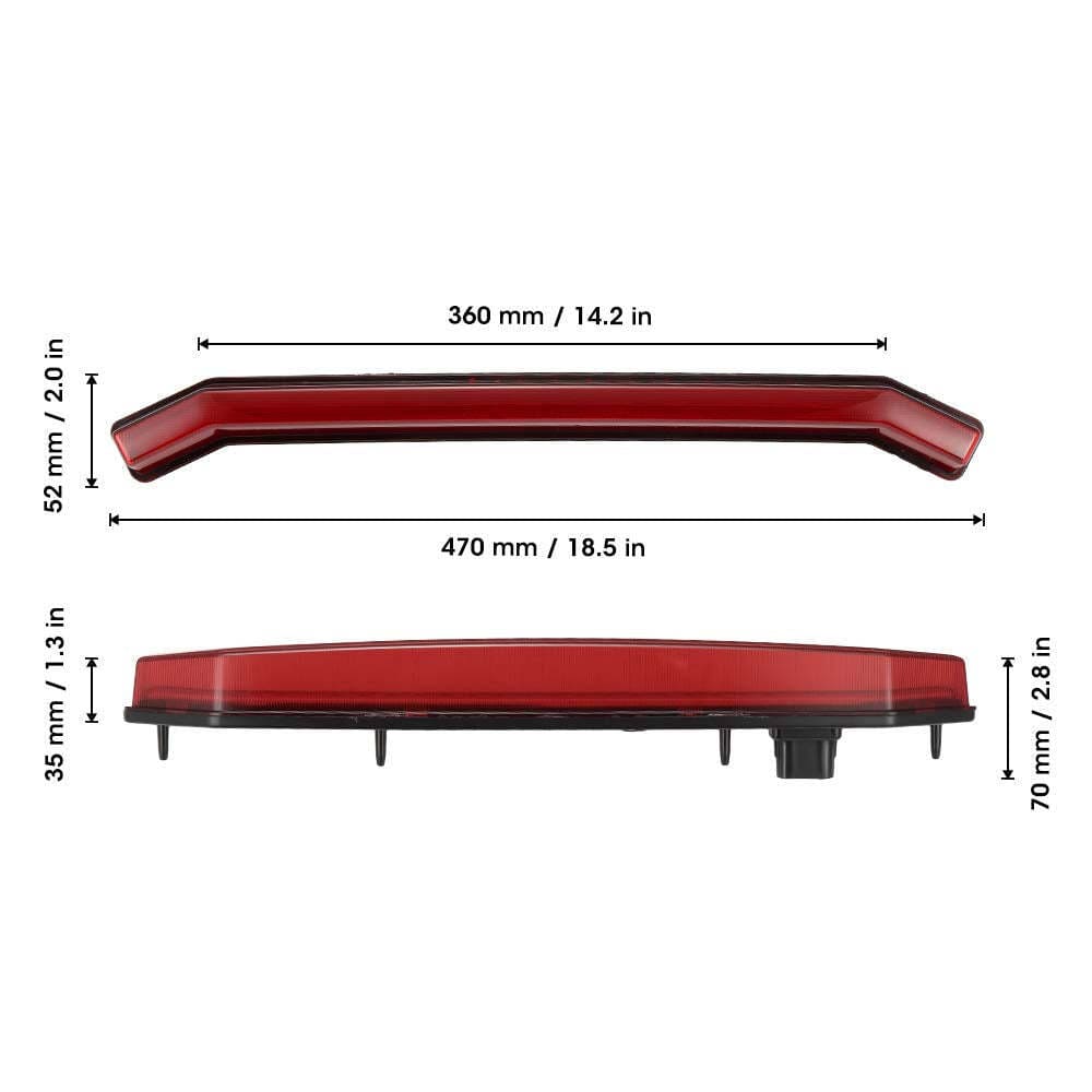 Kemimoto RZR XP Turbo UTV Center Tail Brake Light