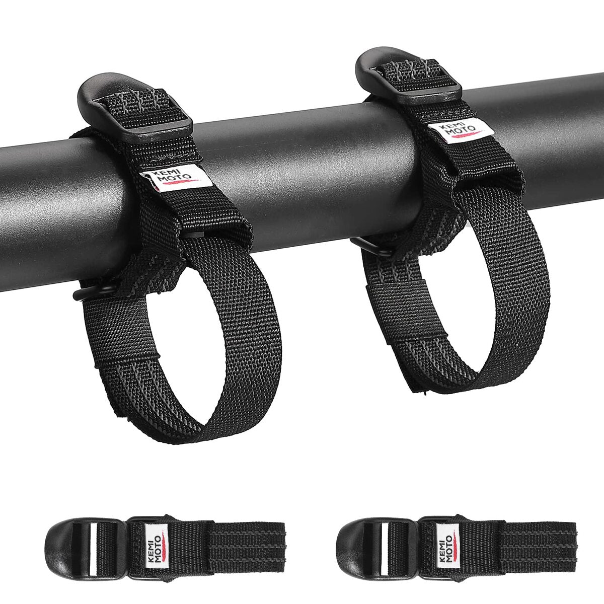 Kemimoto Shovel Holder Rubber Roof Rack Straps Fits 1.5"-3.5" Diameter Tools