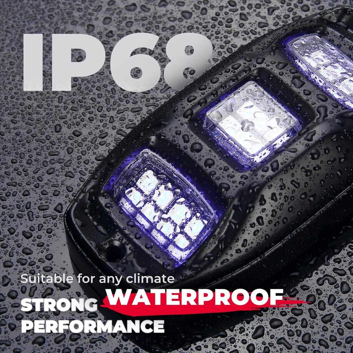 Kemimoto Universal 6 Pods RGB Rock Light Kit