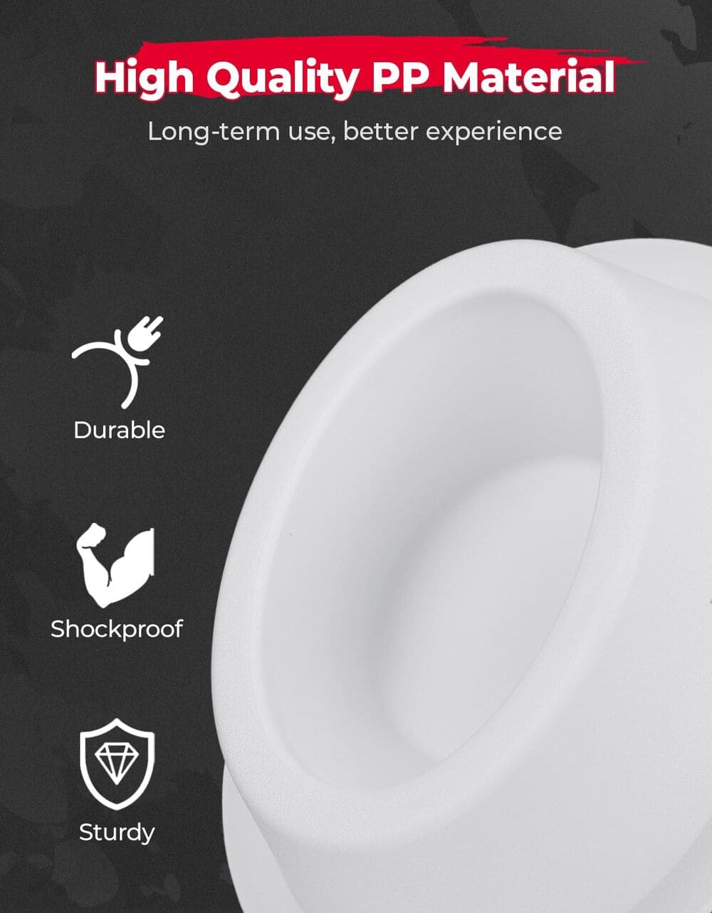 Kemimoto 6x9 Universal White Angeled Speaker Pods - 2 PCs