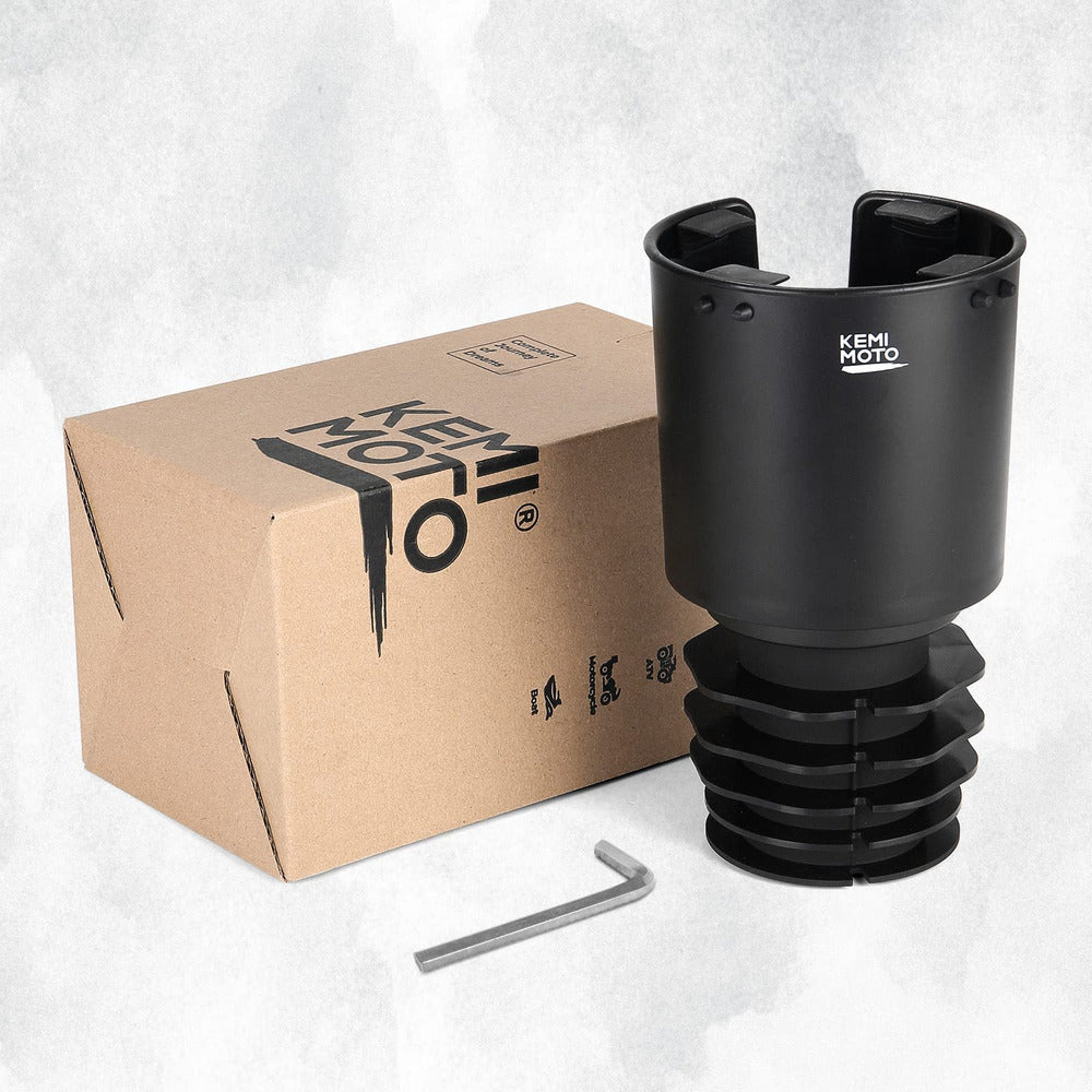 Kemimoto Universal Car Cup Holder Expander with Offset Long Base