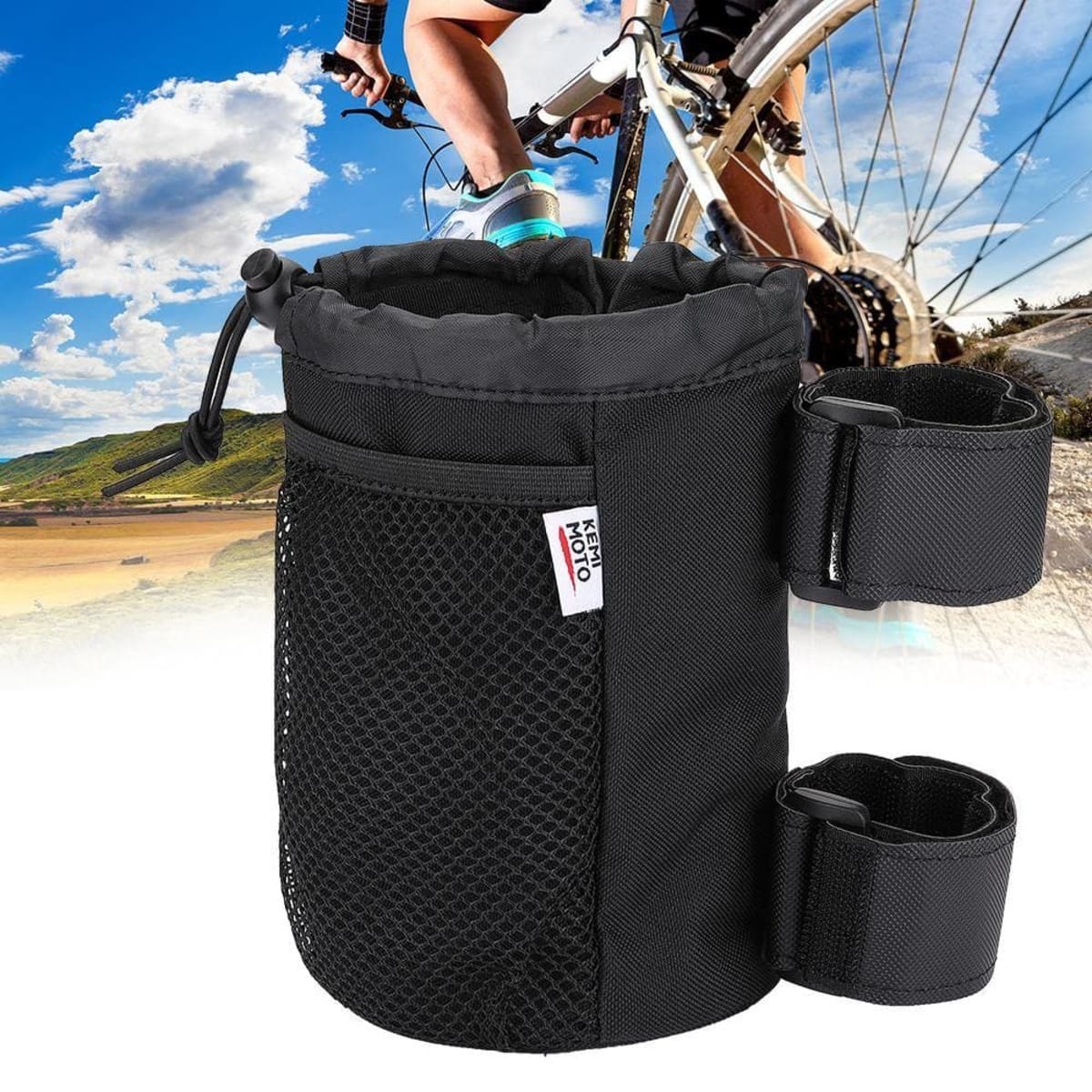 Kemimoto Universal 1.5"-2" Roll Cage Cup Holder - 2 PCs