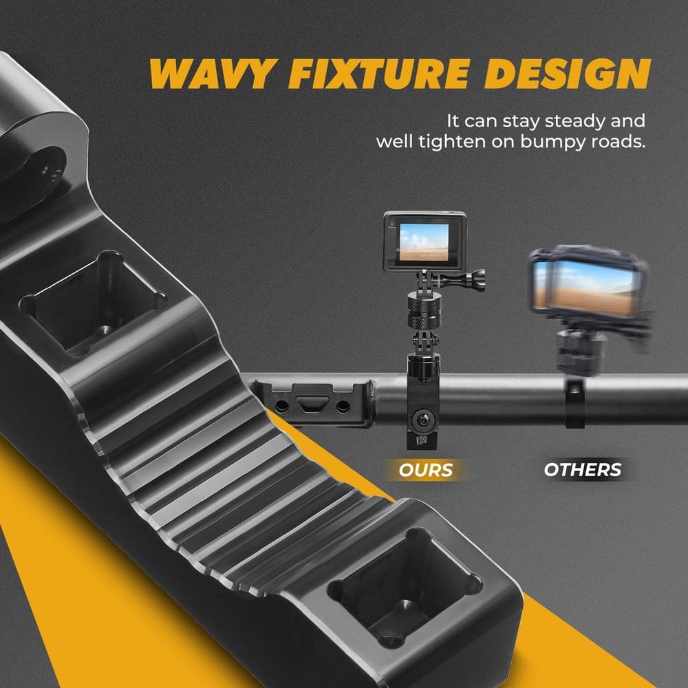 Kemimoto Universal GoPro Roll Bar Mount