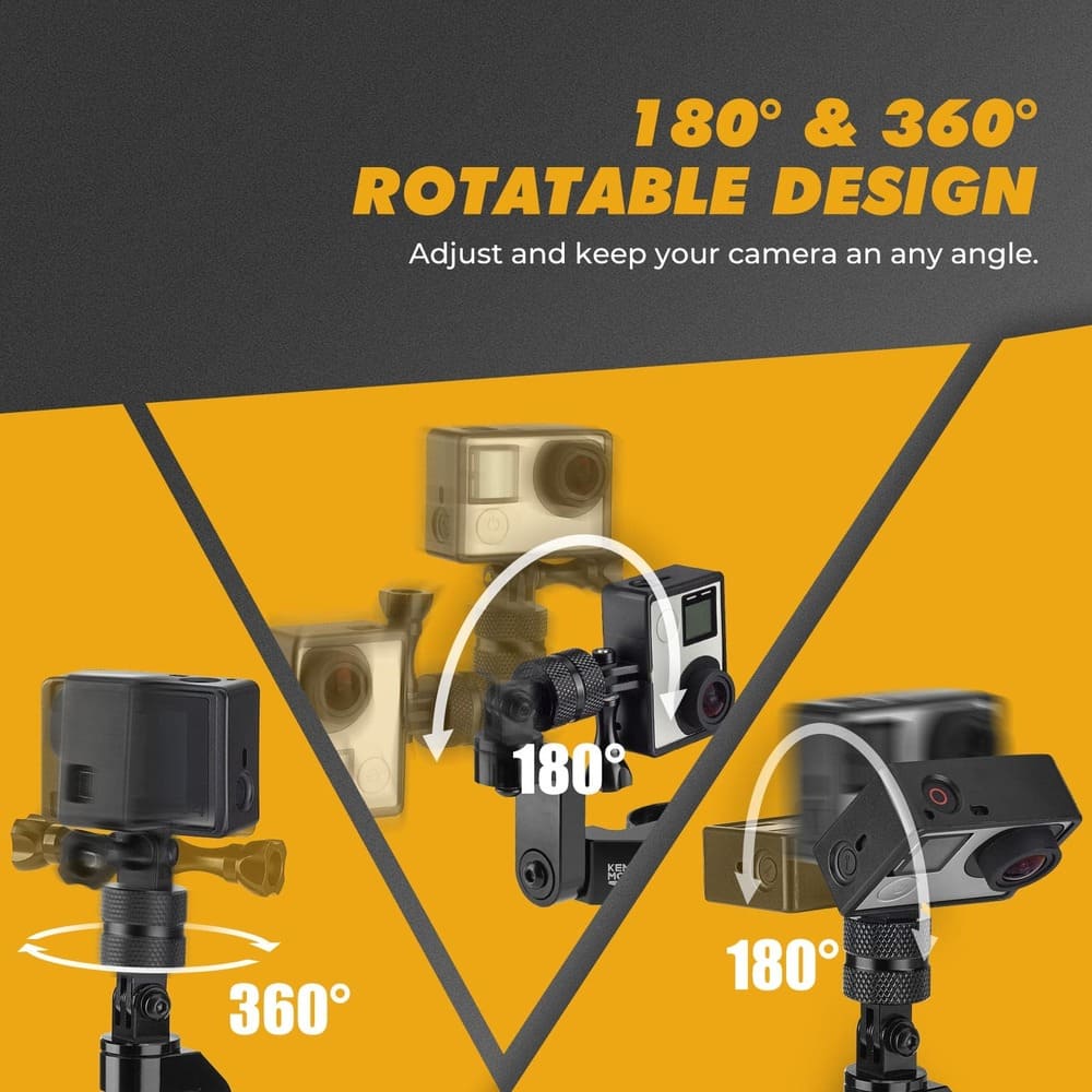 Kemimoto Universal GoPro Roll Bar Mount