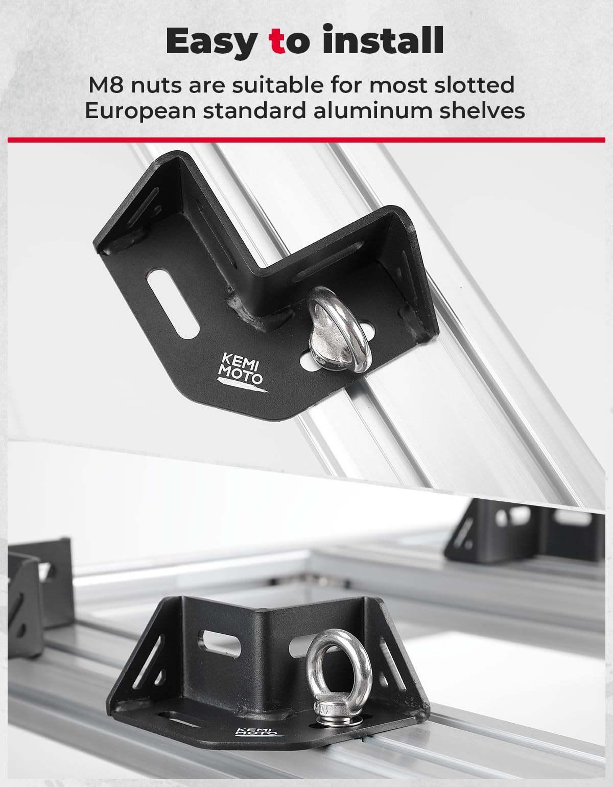 Kemimoto Universial Platform Cargo Corner Brackets 4pcs