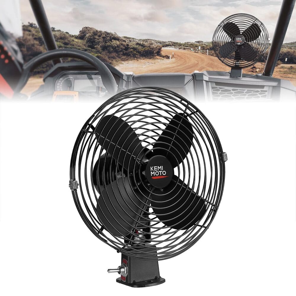 Kemimoto UTV 12V 8'' Cooling Fan
