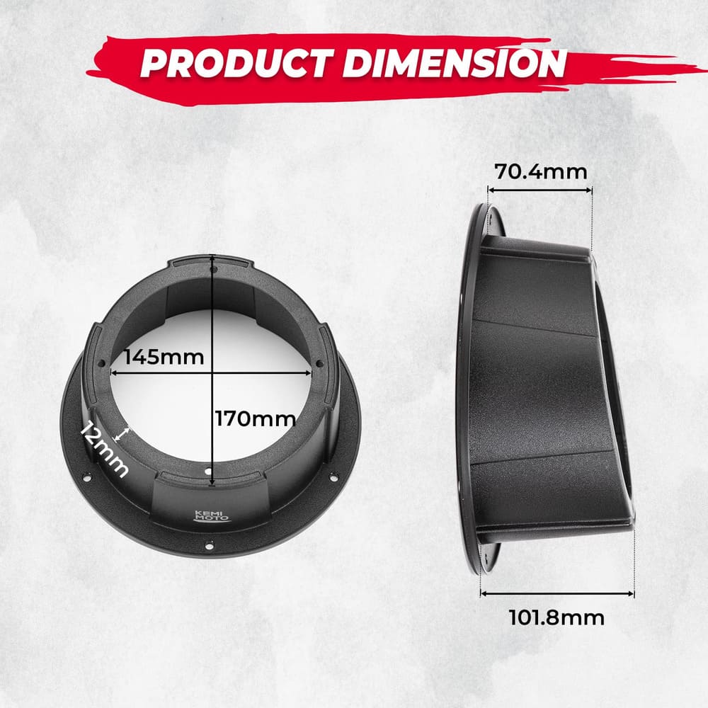 Kemimoto UTV 6.5" Mount Speaker Pod