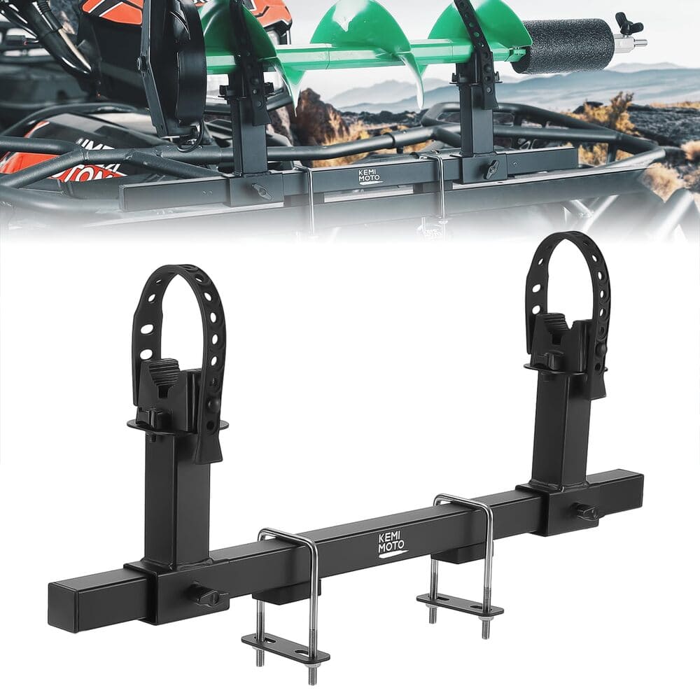 Kemimoto UTV/ATV Tool Holder Universal U-Bolt - 0.79"/1.77" Square Tube