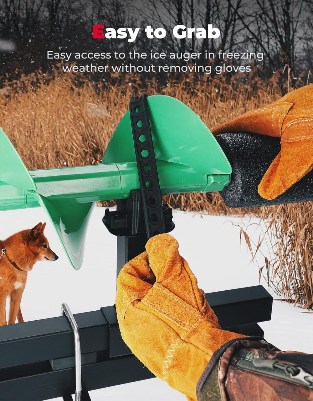 Kemimoto UTV/ATV Tool Holder Universal U-Bolt - 0.79"/1.77" Square Tube