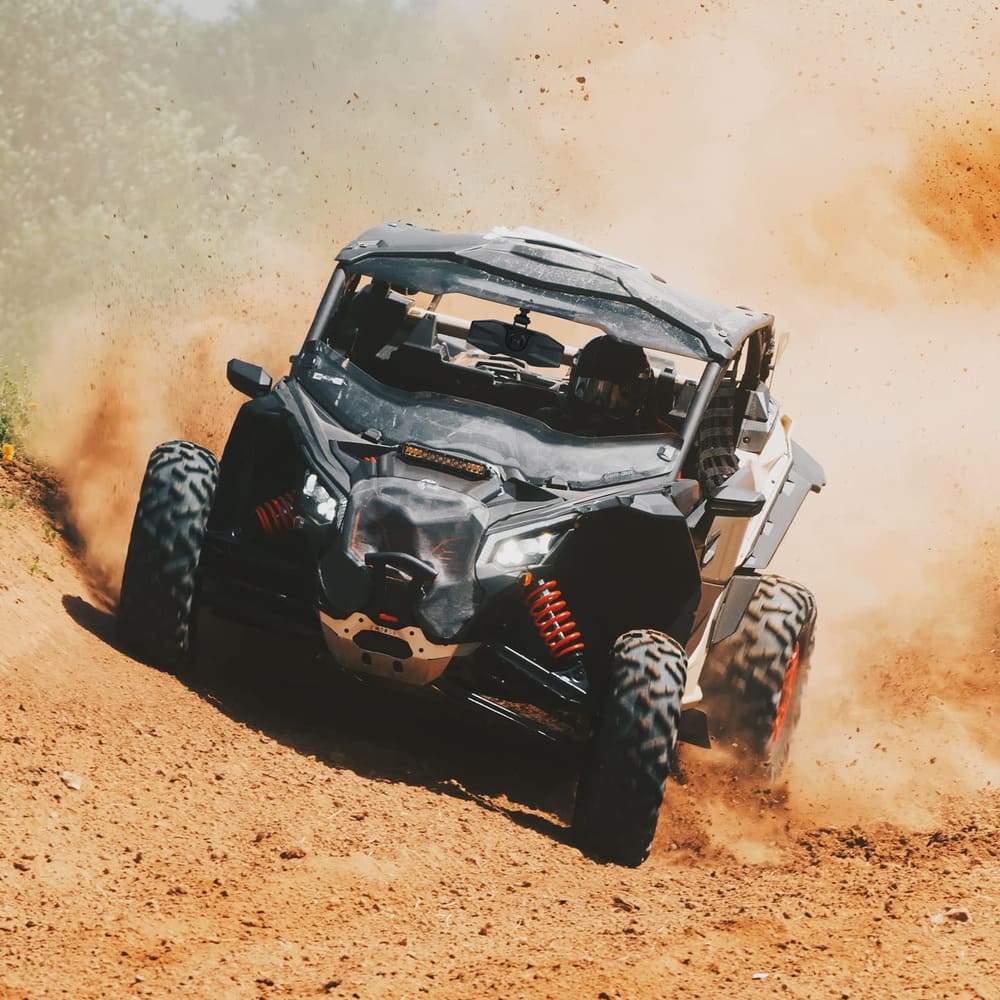 Kemimoto UTV Center Mirrors 1.5"/2" Roll Cage Bar