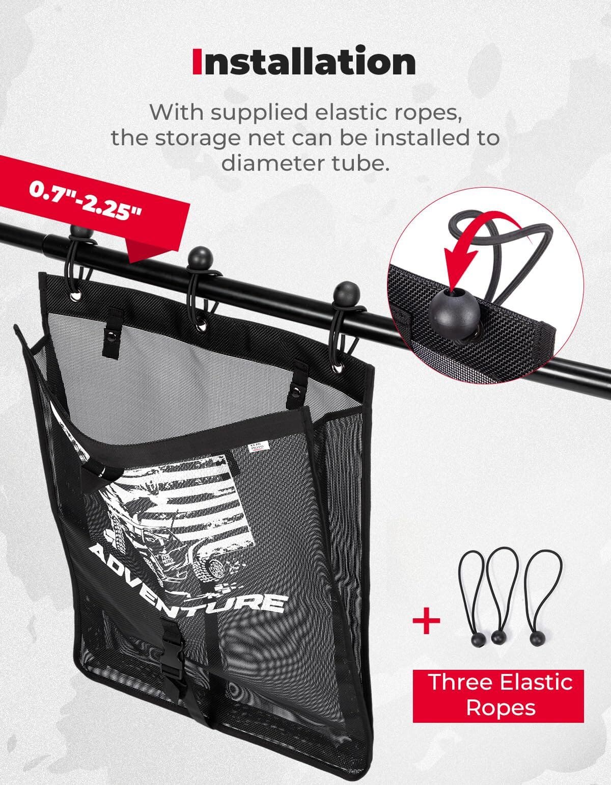 Kemimoto UTV Golf Universal Trash Sack Mesh Bag