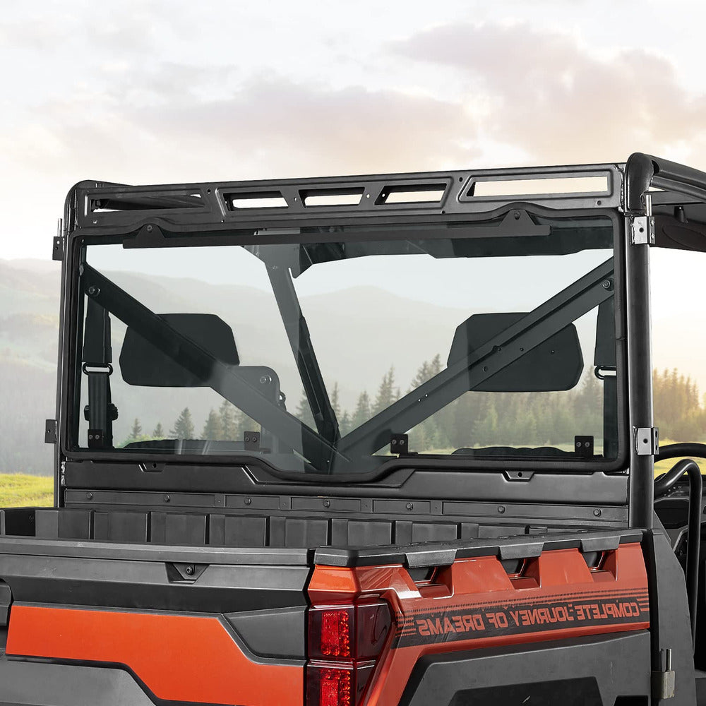 Kemimoto UTV Polaris Ranger Tint Hard Roof Rear Windshield