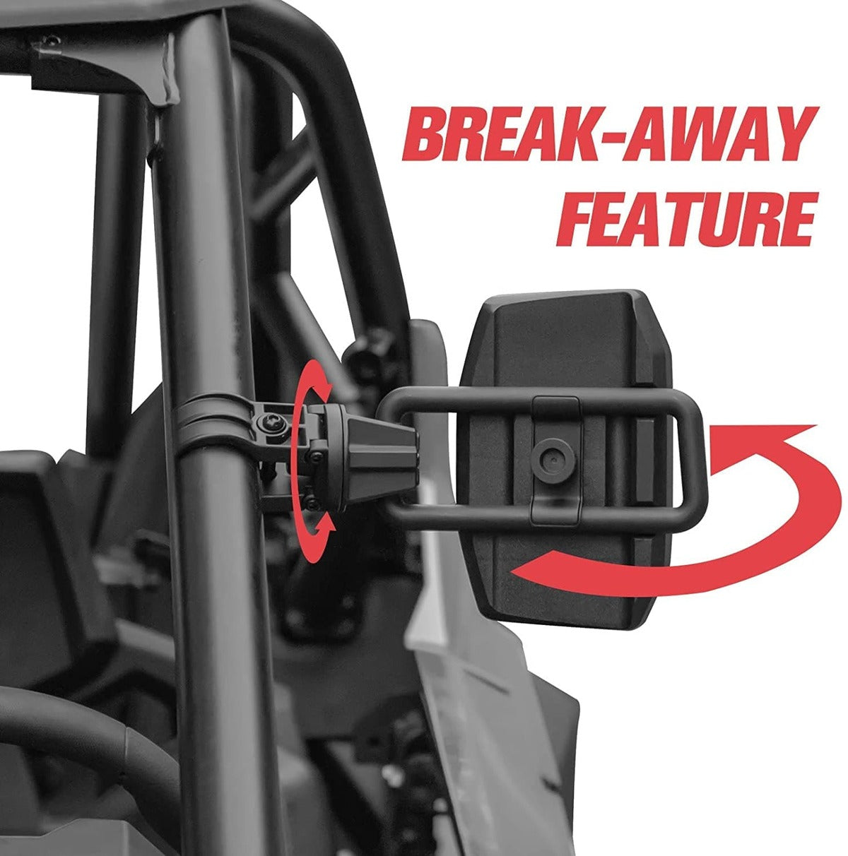 Kemimoto UTV Side View Mirrors 1.75" - 2.0" Roll Bar