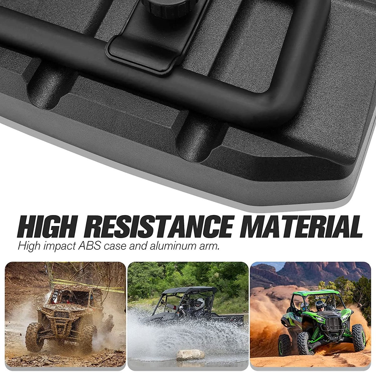 Kemimoto UTV Side View Mirrors 1.75" - 2.0" Roll Bar