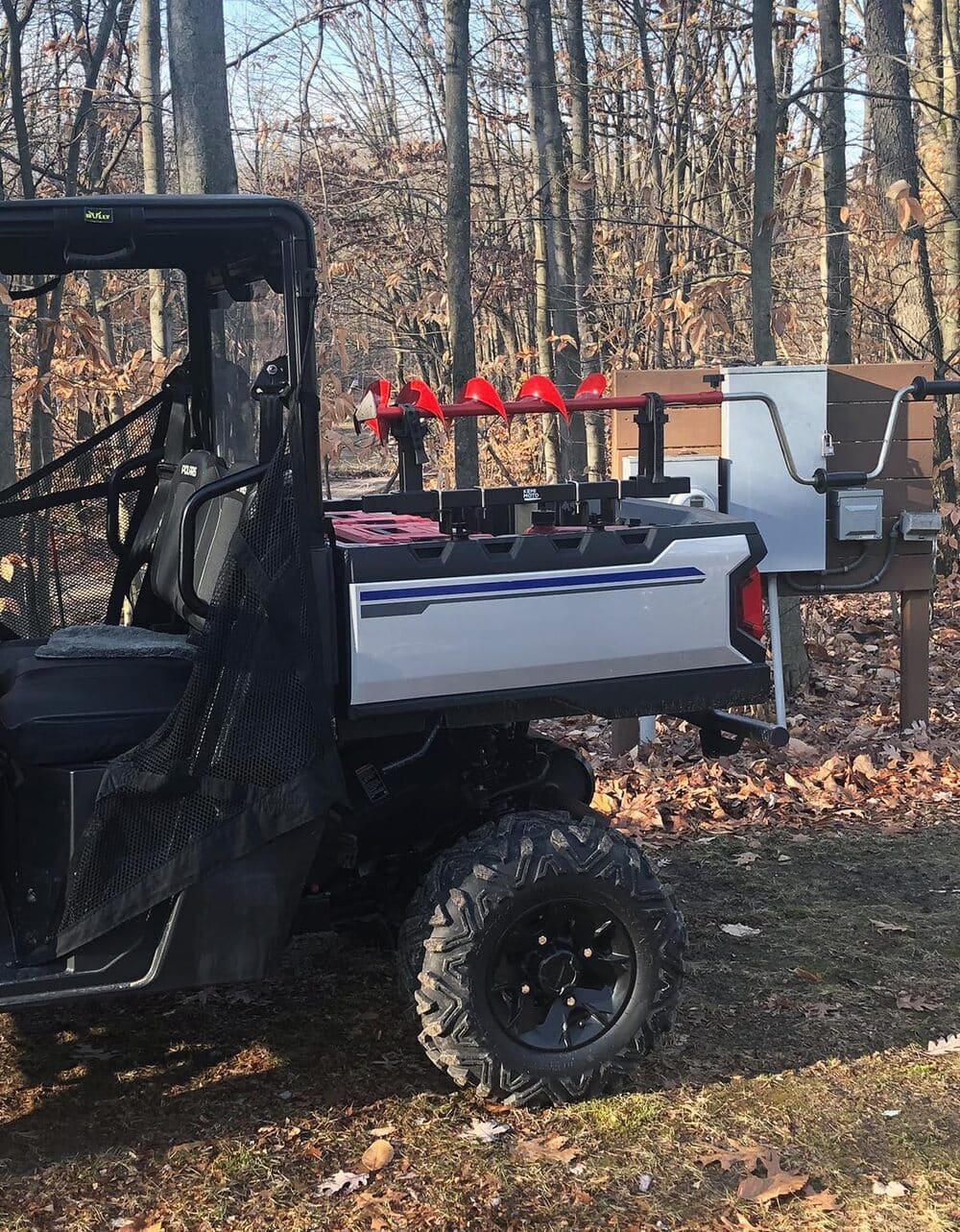 Kemimoto Polaris Ranger XP 1000 UTV Tool Holder Rear Bed Rack