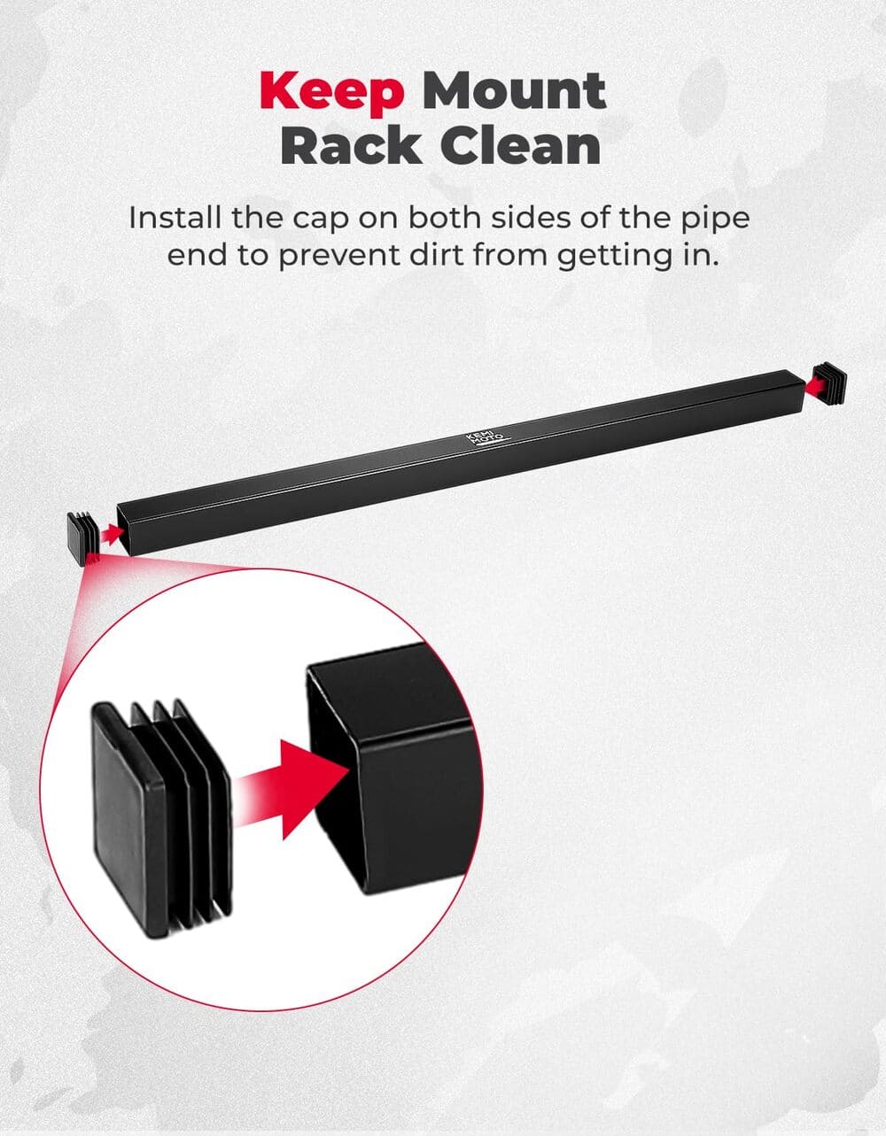 Kemimoto Polaris Ranger XP 1000 UTV Tool Holder Rear Bed Rack