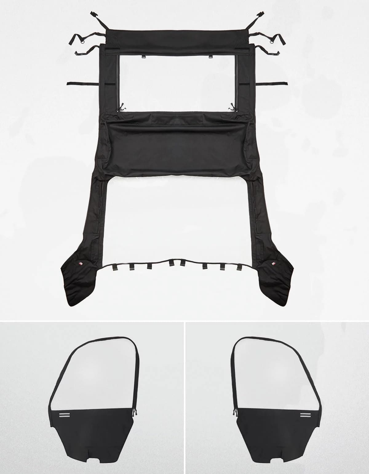 Kemimoto Yamaha Rhino UTV Cab Enclosure Heavy-Duty 900D w/ Half Doors