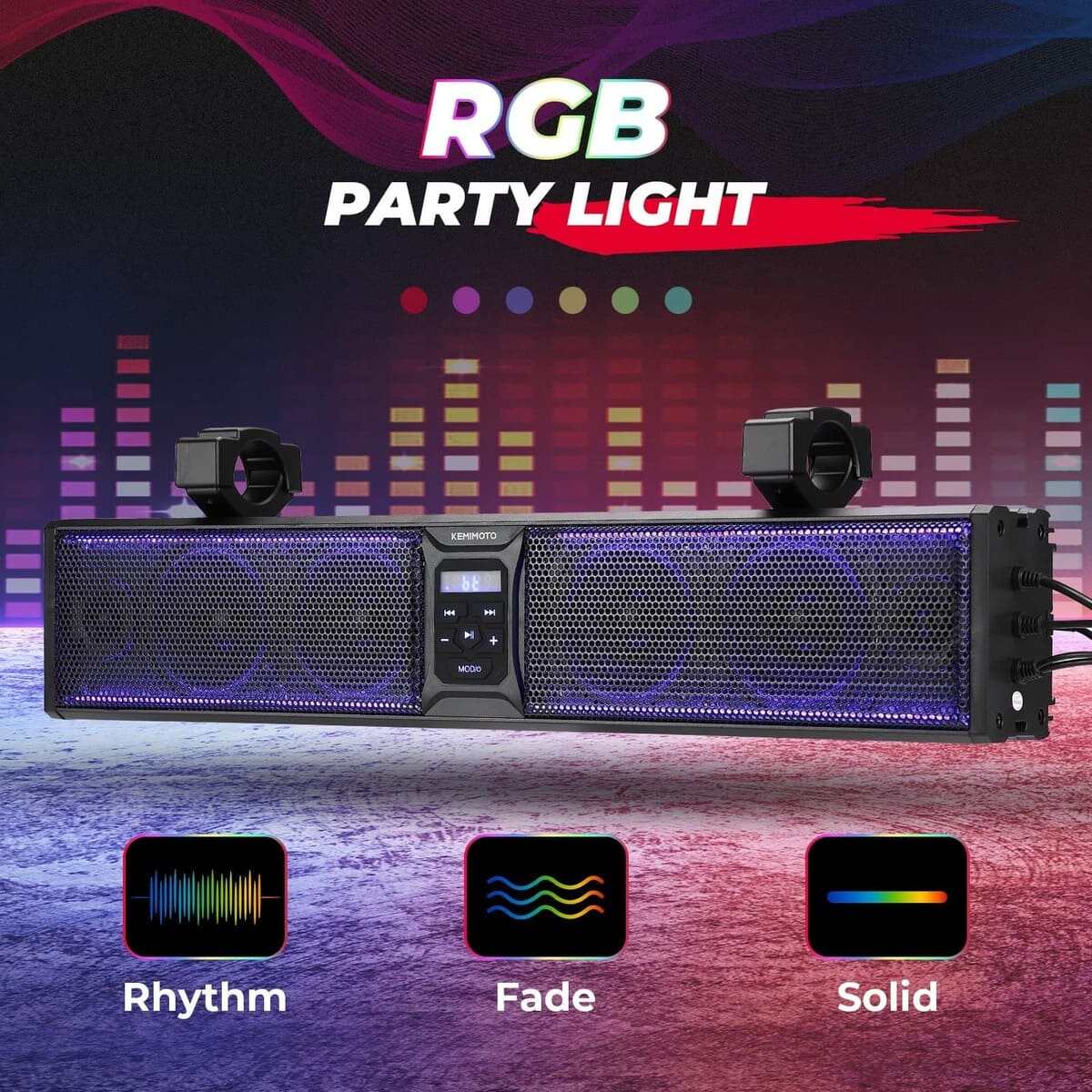 Kemimoto Yamaha Viking 26" RGB Universal Sound Bar