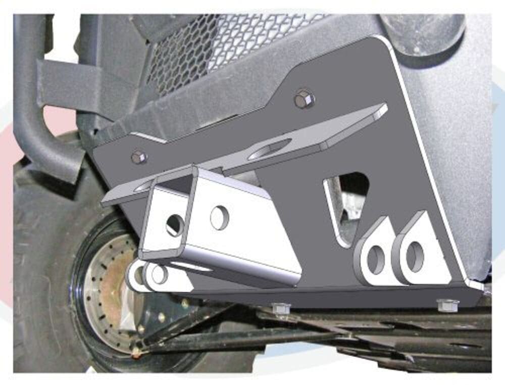 KFI '11-'14 Bobcat UTV Front Lower Plow Mount & Lower 2" Receiver