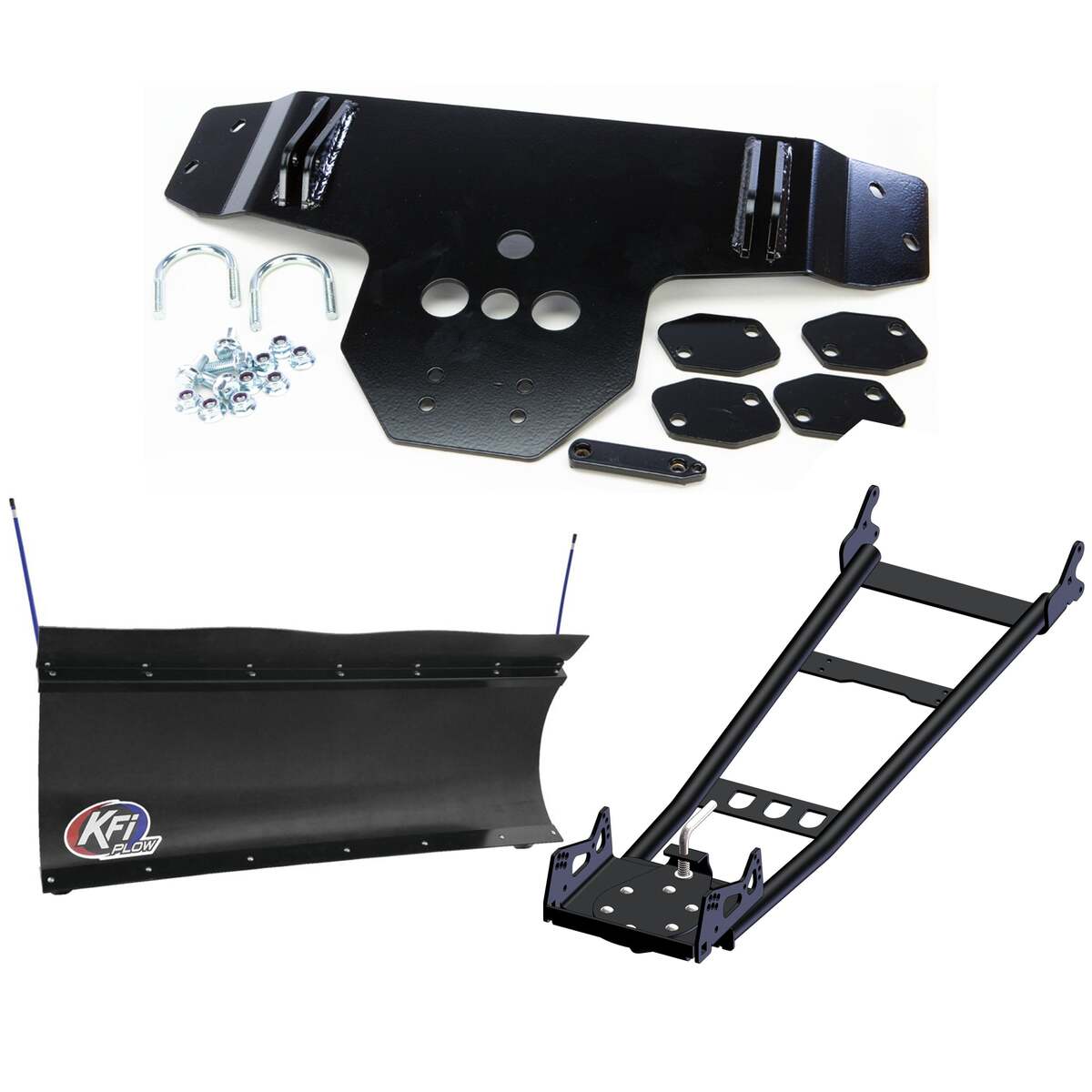 KFI '11-'14 Polaris RZR UTV Mid-Mount Snow Plow Kit