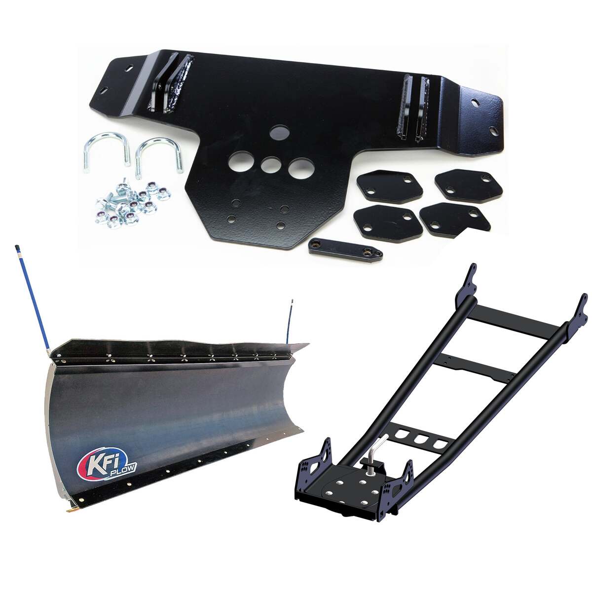 KFI '11-'14 Polaris RZR UTV Mid-Mount Snow Plow Kit
