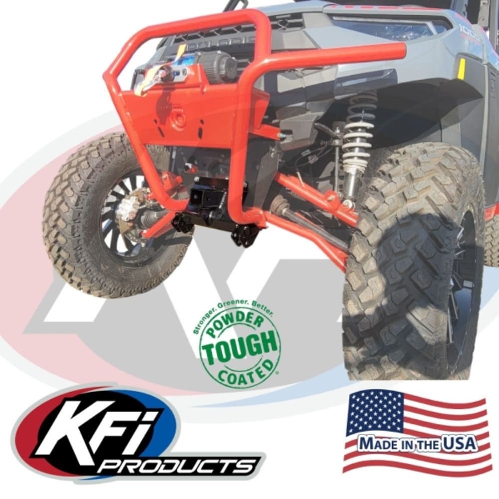 KFI '21-'25 Polaris Ranger Crew XP 1000 Highlifter Front Lower Plow Mount & 2" Receiver
