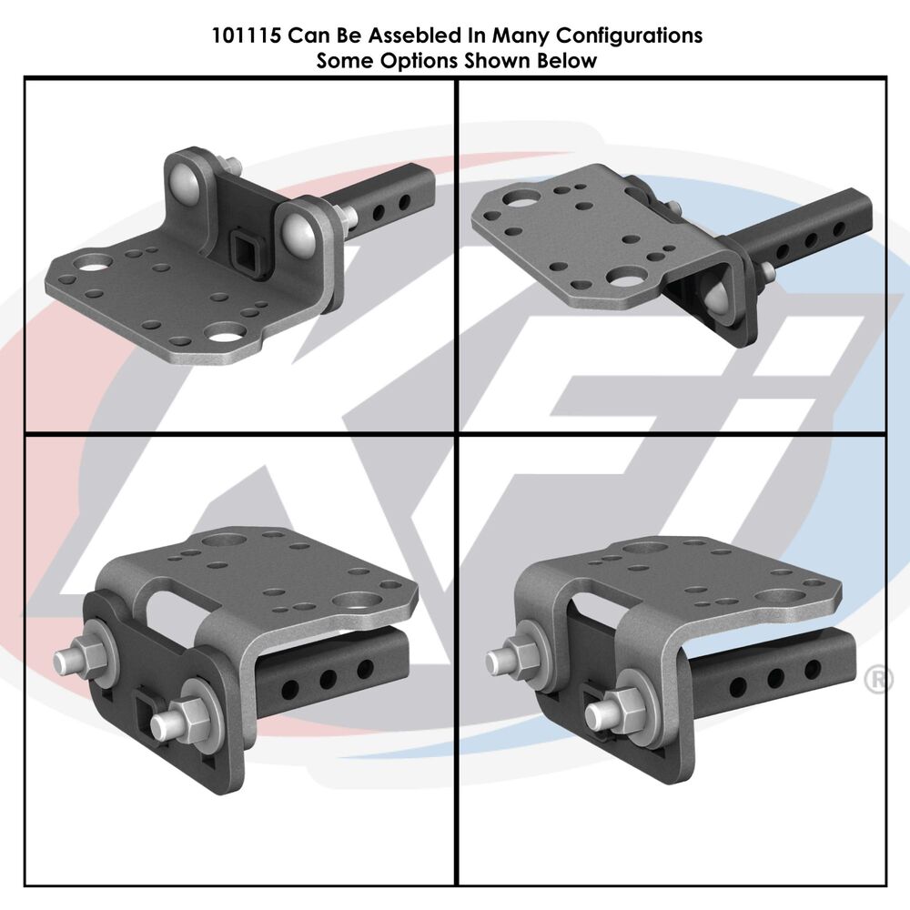 KFI Tiger Tail 1-1/4” Receiver Adjustable Mount