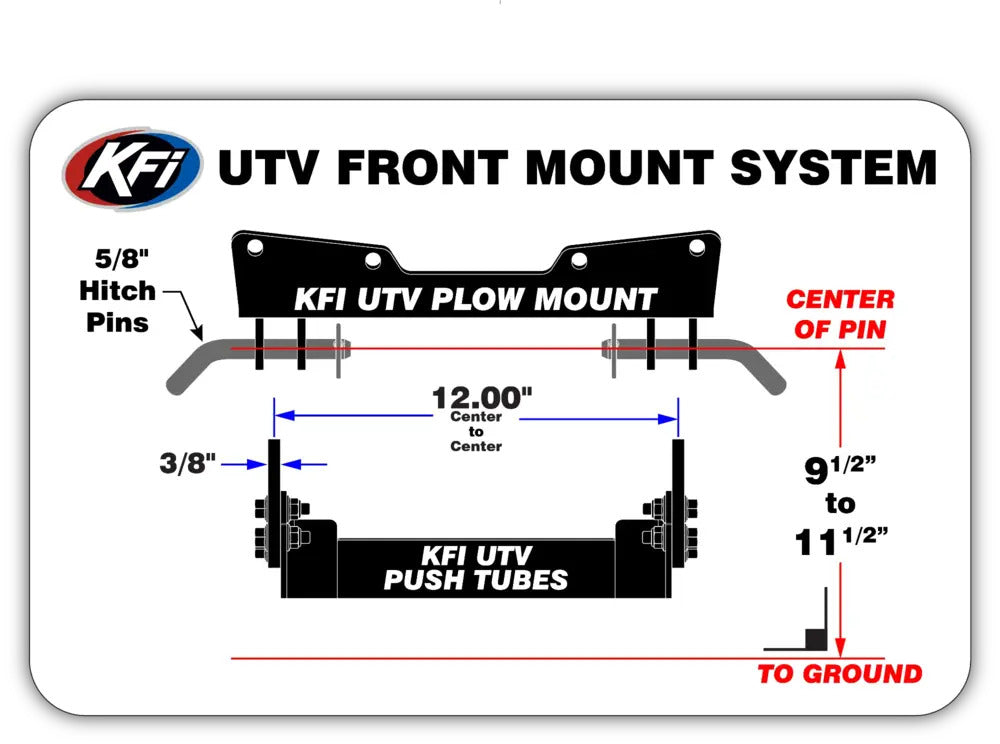 KFI UTV Front Lower Argo Plow Mount