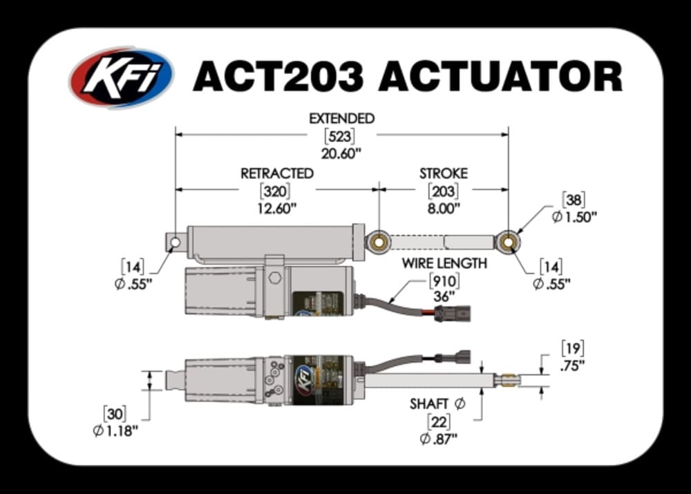 KFI UTV Plow Actuator